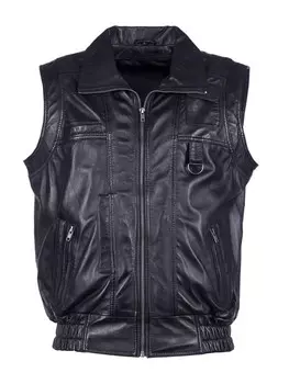Жилет JCC Lederweste BigVest2, черный