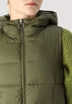 Жилет JDYZULU LONG HOOD NEW JDY, темно-зеленый