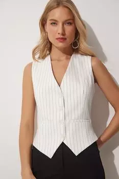 Жилет - Экрю - Базовый Happiness stanbul, экрю