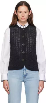 Жилет Элиза темно-синего цвета rag & bone