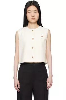 Жилет Эсме цвета «Off-White» Loulou de Saison