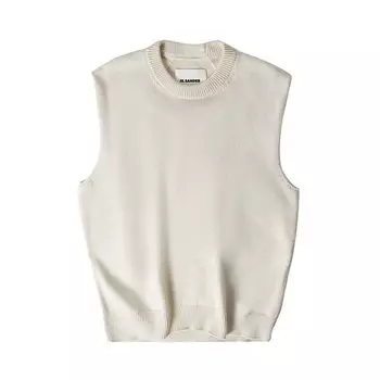 Жилет Jil Sander Crewneck Vest, белый