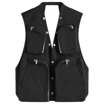 Жилет-Карго из плотного хлопка Rick Owens, черный