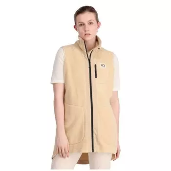 Жилет Kari Traa Sanne Pile Long, бежевый