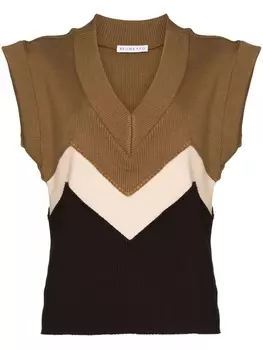 Жилет Kenna с V-образным вырезом Rejina Pyo, коричневый