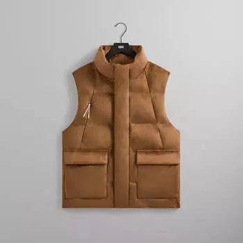 Жилет Kith Bonded Microsuede Midi Vest, цвет Mesa