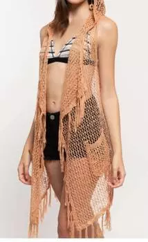 Жилет Клинт Персикового цвета POL