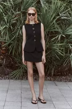 Жилет-комбинезон ZARA, черный