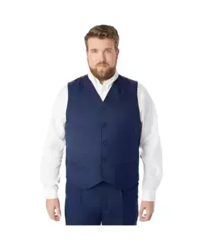Жилет костюмный Big & Tall KS Signature Collection Easy Movement на 5 пуговиц KingSize, синий