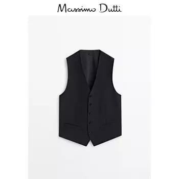Жилет костюмный мужской Massimo Dutti двусторонний, черный