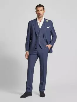 Жилет костюмный с планкой на пуговицах модель «Уилсон» Carl Gross, синий