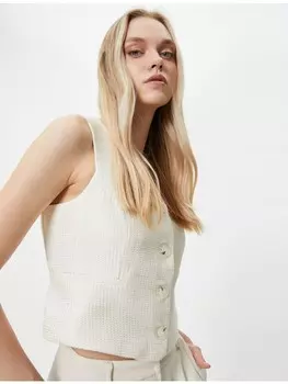 Жилет KOTON, цвет stein