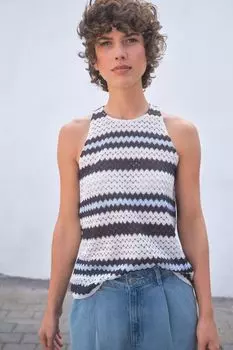 Жилет крючком Next, белый