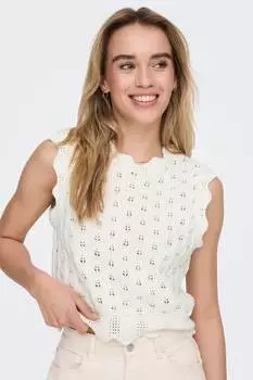 Жилет крючком Only, белый