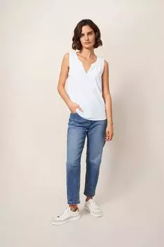 Жилет Laila из белой ткани White Stuff, белый