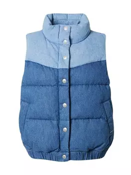 Жилет LEVI'S Vest Juno Western Puffer Vest, цвет blue denim/light blue