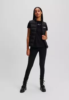Жилет LIGHTWEIGHT PUFFER KARL LAGERFELD, черный