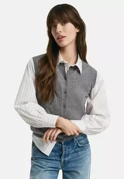 Жилет LIGHTWEIGHT SHORT SLEEVE GANT, темно-серый