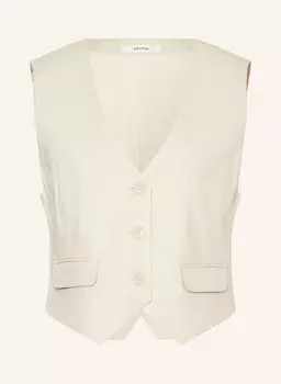 Жилет лизагз с льном Gestuz, бежевый
