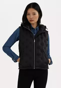 Жилет LOGO DIAMOND QUILTED HOODED VEST Ralph Lauren, черный
