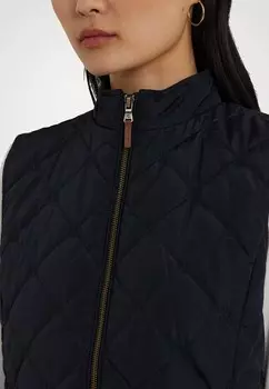 Жилет LOGO DIAMOND-QUILTED MOCKNECK VEST Ralph Lauren, темно-синий