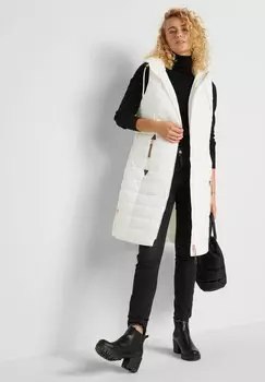 Жилет LONG bonprix, белый