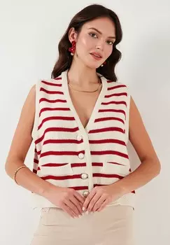 Жилет LOOSE FIT LELA, красный