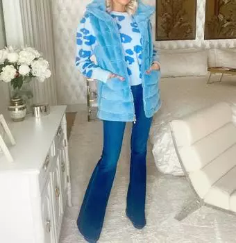 Жилет Лорен в нежно-голубом цвете PATTY KIM