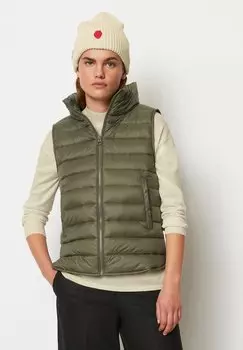 Жилет Marc O'Polo ПРОВАННЫЕ КАРМАНЫ, цвет olive crop