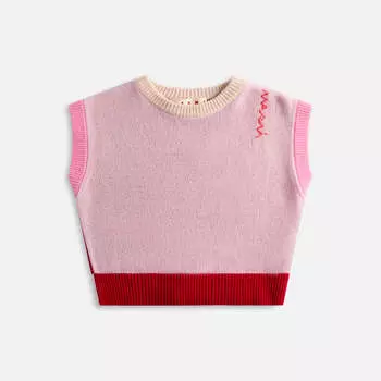 Жилет Marni Round Neck Sweater Vest, цвет Pink Gummy