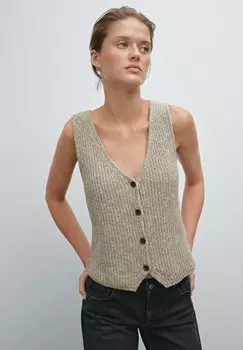 Жилет Massimo Dutti, бежевый