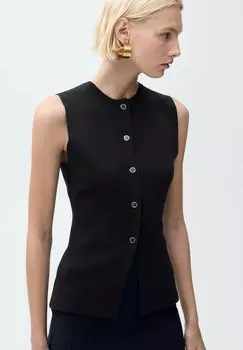 Жилет MATILDA Mango, черный