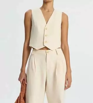 Жилет Maxwell Stretch Linen Vest In Bone A.L.C.