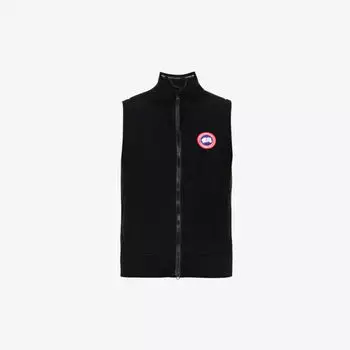 Жилет Mersey из переработанной шерсти с воротником-воронкой Canada Goose, черный