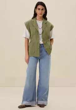 Жилет MIT AUFGENHTEN TASCHEN Sissy-Boy, зеленый