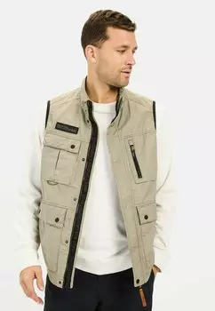 Жилет MIT STEHKRAGN camel active, бежевый