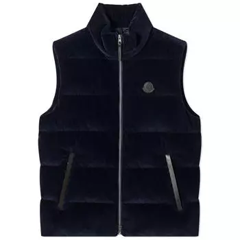 Жилет Moncler Corduroy Gilet, темно-синий