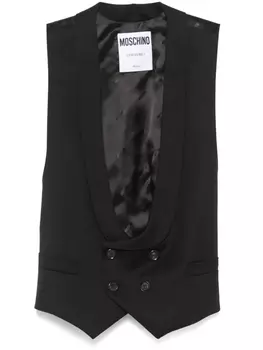 Жилет Moschino с круглым вырезом, черный