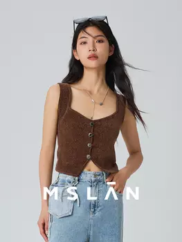 Жилет Mslan из синели, черный