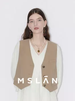 Жилет Mslan с диагональными карманами