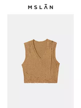 Жилет Mslan шерстяной, оранжевый