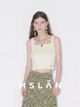 Жилет Mslan вязаный, карамельный