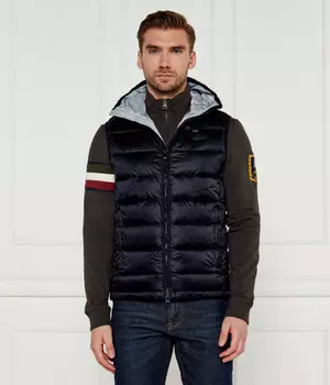 Жилет мужской Blauer Arden пуховый с капюшоном, синий