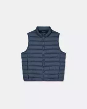 Жилет мужской больших размеров, базовый, легкий, с воротником-стойкой Emidio Tucci, синий