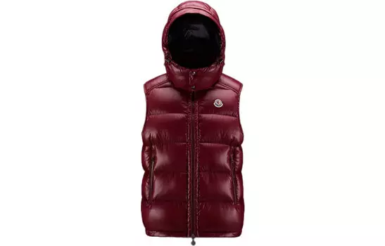 Жилет мужской бордовый красный Moncler