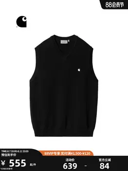 Жилет мужской Carhartt WIP с вышитым логотипом, черный