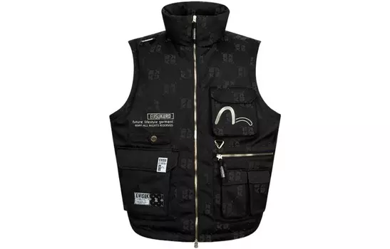 Жилет мужской черный Evisu, черный