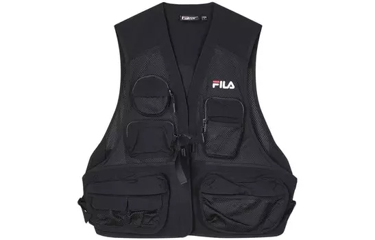 Жилет мужской, черный как смоль Fila