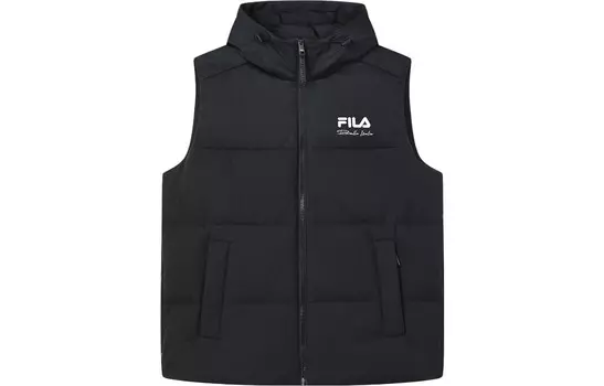 Жилет мужской, черный как смоль Fila, черный