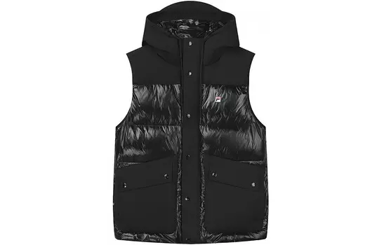 Жилет мужской, черный как смоль Fila, черный